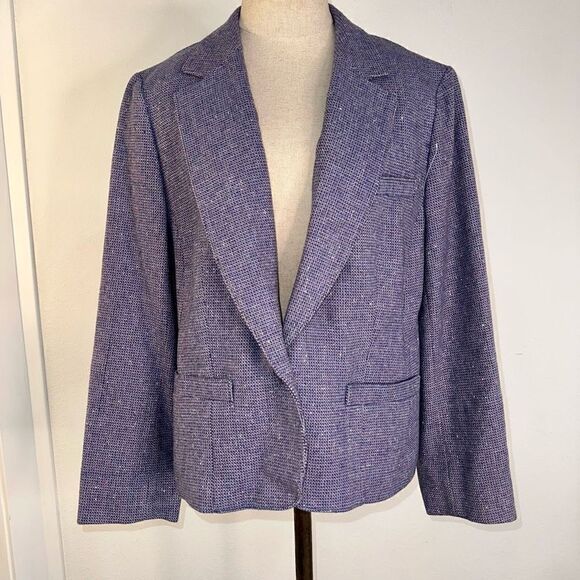 Vintage Pendleton Purple Wool Tweed Blazer Womens Pastel Preppy Career - Picture 12 of 12